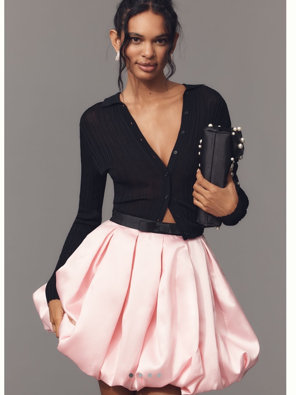 NWT Anthropologie HUTCH Full Pleated Bubble Mini Skirt Size 16